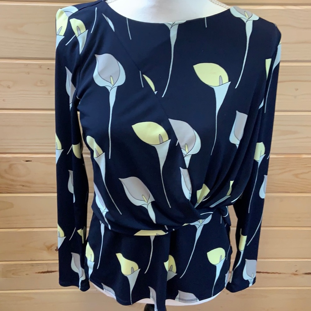 Talbots Tulip Floral Blouse
